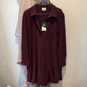 Women's Burgundy Dress